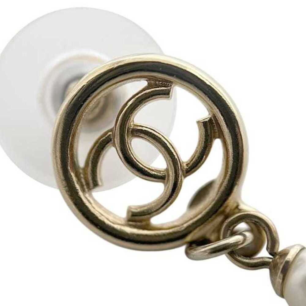 CHANEL Black Pearl Logo Earrings - Picture 7 of 11